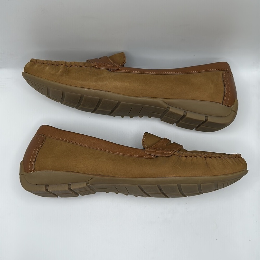 Hush Puppies Women’s Moyen Driver Loafer Suede Shoes Tan Sz 8.5M - Picture 9 of 11